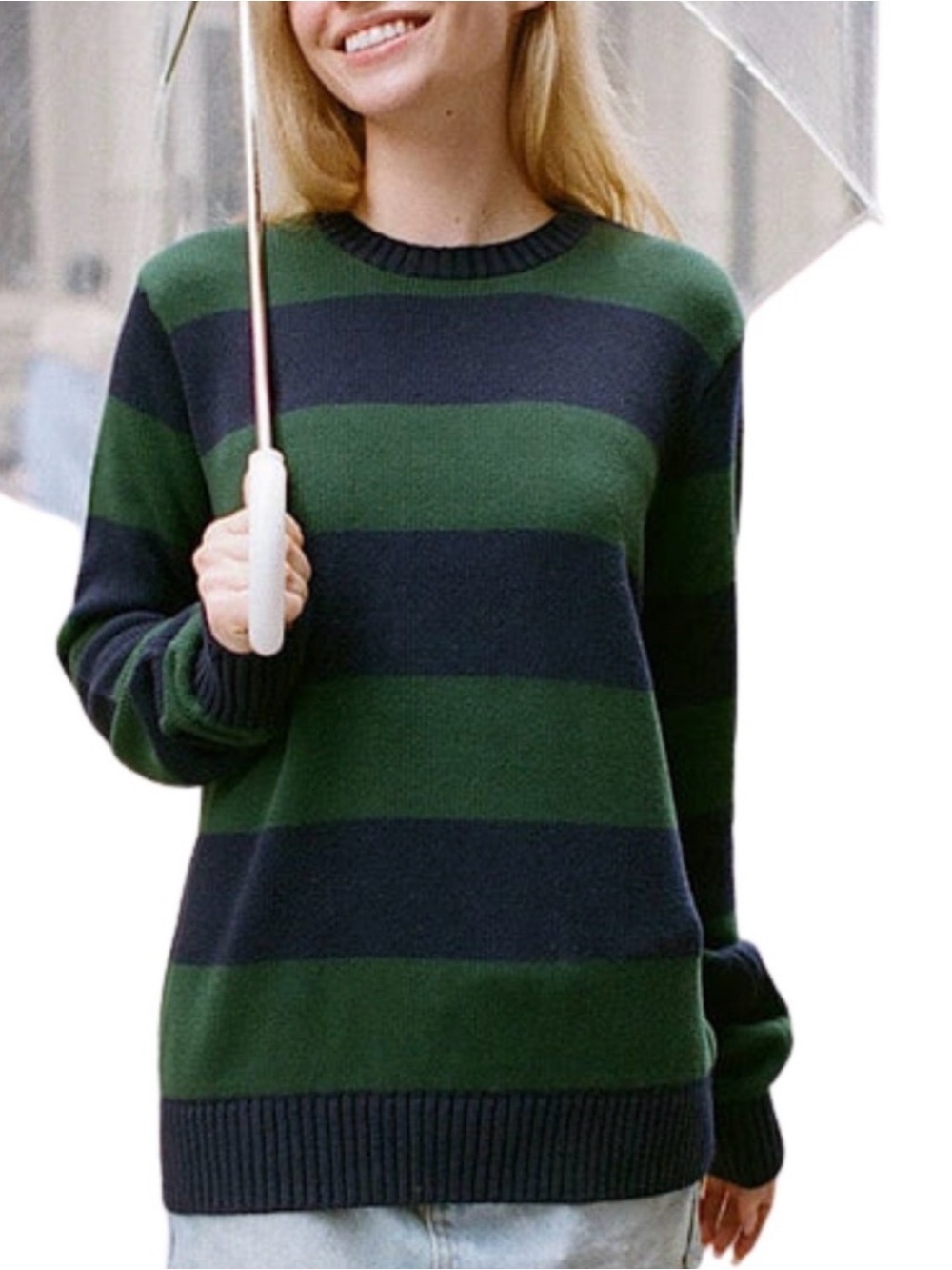 BRANDY MELVILLE BRIANNA COTTON THICK STRIPE SWEATER